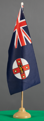 New South Wales Desk Flag 30x15cm