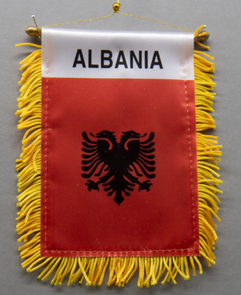 Albania Mini Car Flag