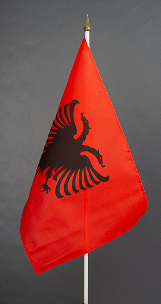 Albania Hand Held Flag