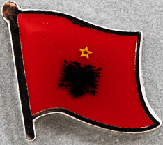 Albania 1946 to 1992 Flag Pin