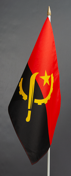 Angola Hand Held Flag