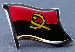 Angola Flag Lapel Pin