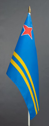 Aruba Hand Held Flag