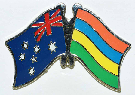Australia - Mauritius Friendship Pin