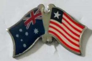 Australia - Liberia Friendship Pin
