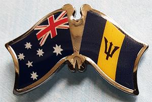 Australia - Barbados Friendship Pin