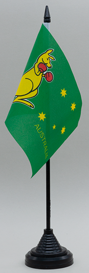 Boxing Kangaroo Desk flag