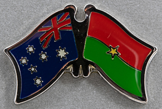 Australia - Burkina Friendship Pin