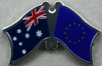 Australia - Europe Friendship Pin