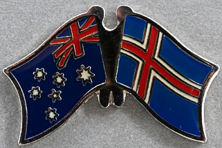 Australia - Iceland Friendship Pin