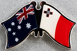 Australia - Malta Friendship Pin