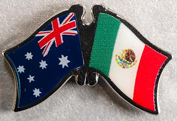 Australia - Mexico Friendship Pin