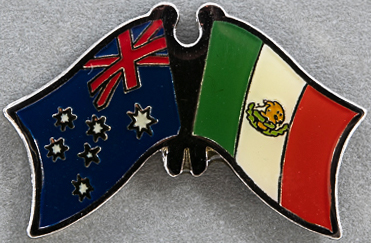 Australia - Mexico Friendship Pin