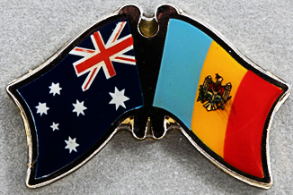 Australia - Moldova Friendship Pin
