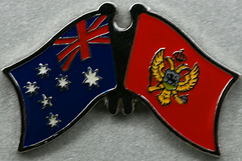 Australia - Montenegro Friendship Pin
