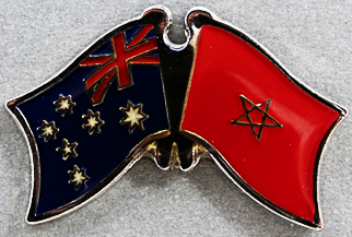 Australia - Morocco Friendship Pin