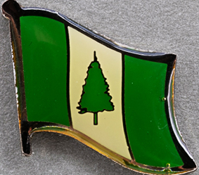 Norfolk Island Flag Pin Australia