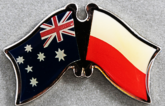 Australia - Poland NO Eagle FR Pin