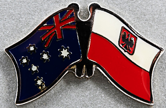 Australia - Poland w. Eagle Friendship Pin
