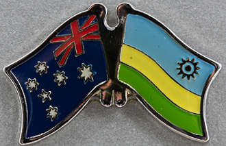 Australia - Rwanda Friendship Pin