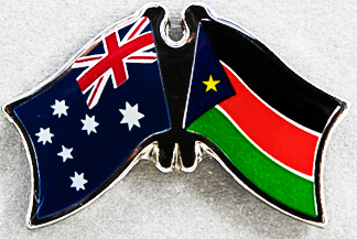 Australia - South Sudan Friendship Pin