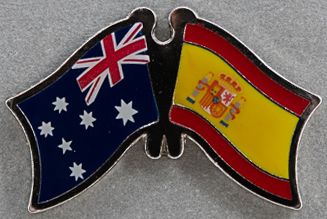 Australia - Spain Friendship Pin