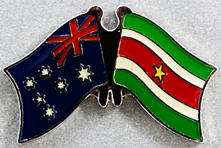 Australia - Suriname Friendship Pin