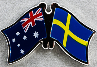 Australia - Sweden Friendship Pin