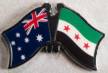 Australia - Syria Friendship Pin New Regime