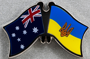 Australia - Ukraine with Trident Friendship Pin