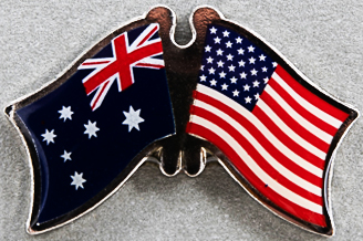 Australia - USA Friendship Pin