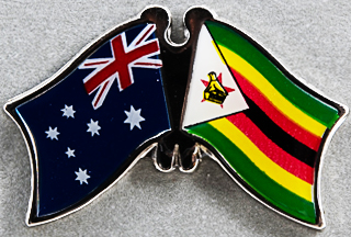 Australia - Zimbabwe Friendship Pin