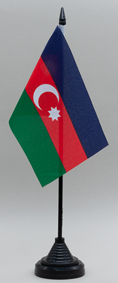 Azerbaijan Desk Flag