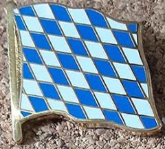 Bavaria Germany Flag Lapel Pin Gold