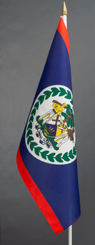 Belize Hand Held Flag