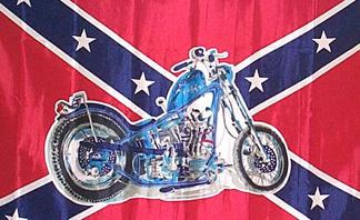 Bike on Rebel Flag