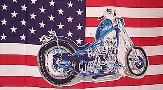 Bike on USA Flag