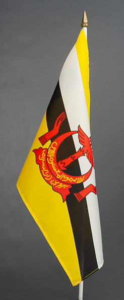 Brunei Hand Held Flag