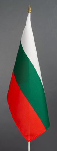 Bulgaria Hand Held Flag