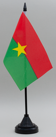 Burkina Desk Flag