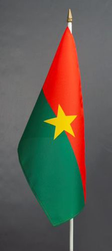 Burkina Hand Held Flag