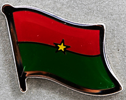 Burkina Faso Flag Lapel Pin AFN