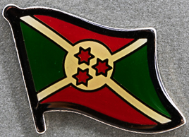 Burundi Flag Lapel Pin AFN