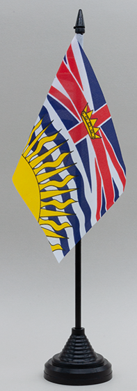 British Columbia Desk Flag Canada