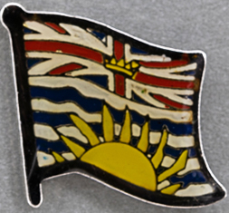 British Colombia Flag Pin Canada
