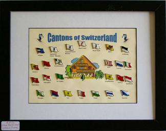 A Complete set of 26 Swiss Canton Pins