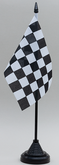 Chequered Racing Desk Flag