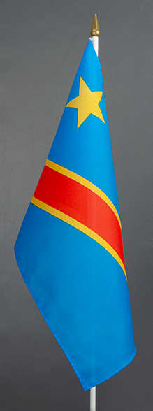 Congo Democratic Republic Hand Held Flag