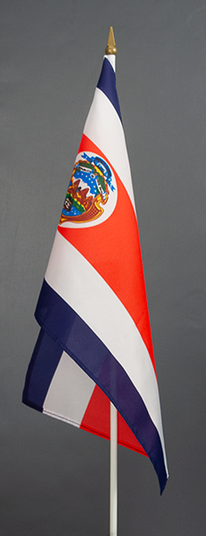 Costa Rica Hand Held Flag