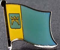Split Dalmatia Flag Pin Croatia